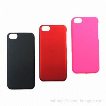 Cases for iPhone, Made of PC, Leather Single Bottom, Various Colors Available